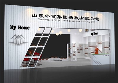 54平米展臺設計制作：二面開口/現(xiàn)代/木質結構/白色，為玩具展展商而作（免費使用）