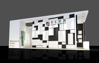 72平米展臺設(shè)計制作：二面開口/前衛(wèi)/木質(zhì)結(jié)構(gòu)/白色，為建材展展商而作（免費使用）